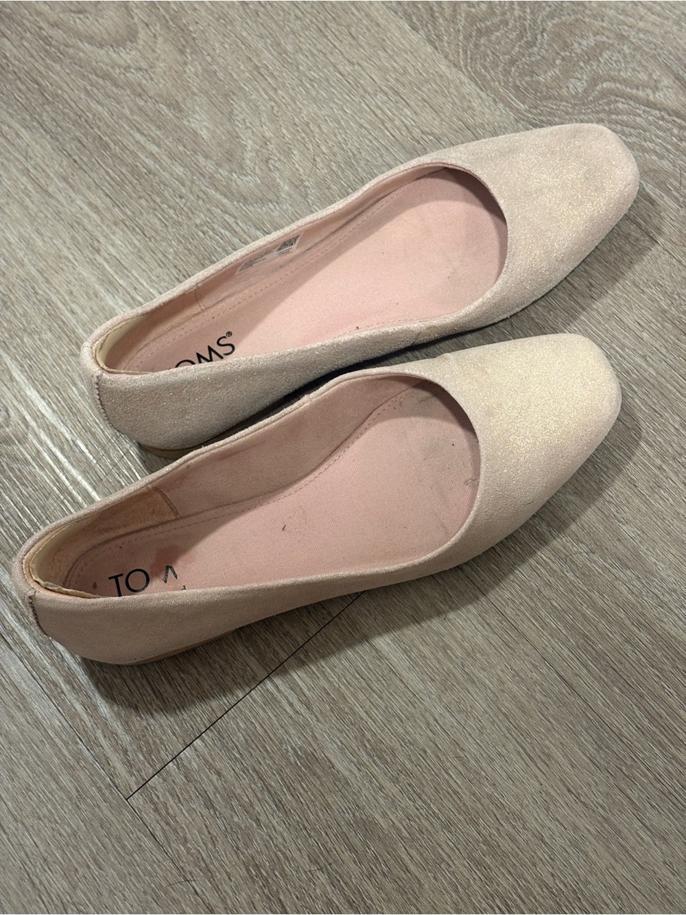 TOMS Women's Briella Ballet Flats in Rose Leather